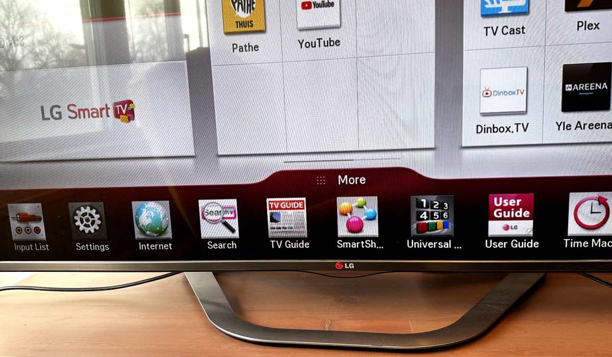 Interface on LG TV